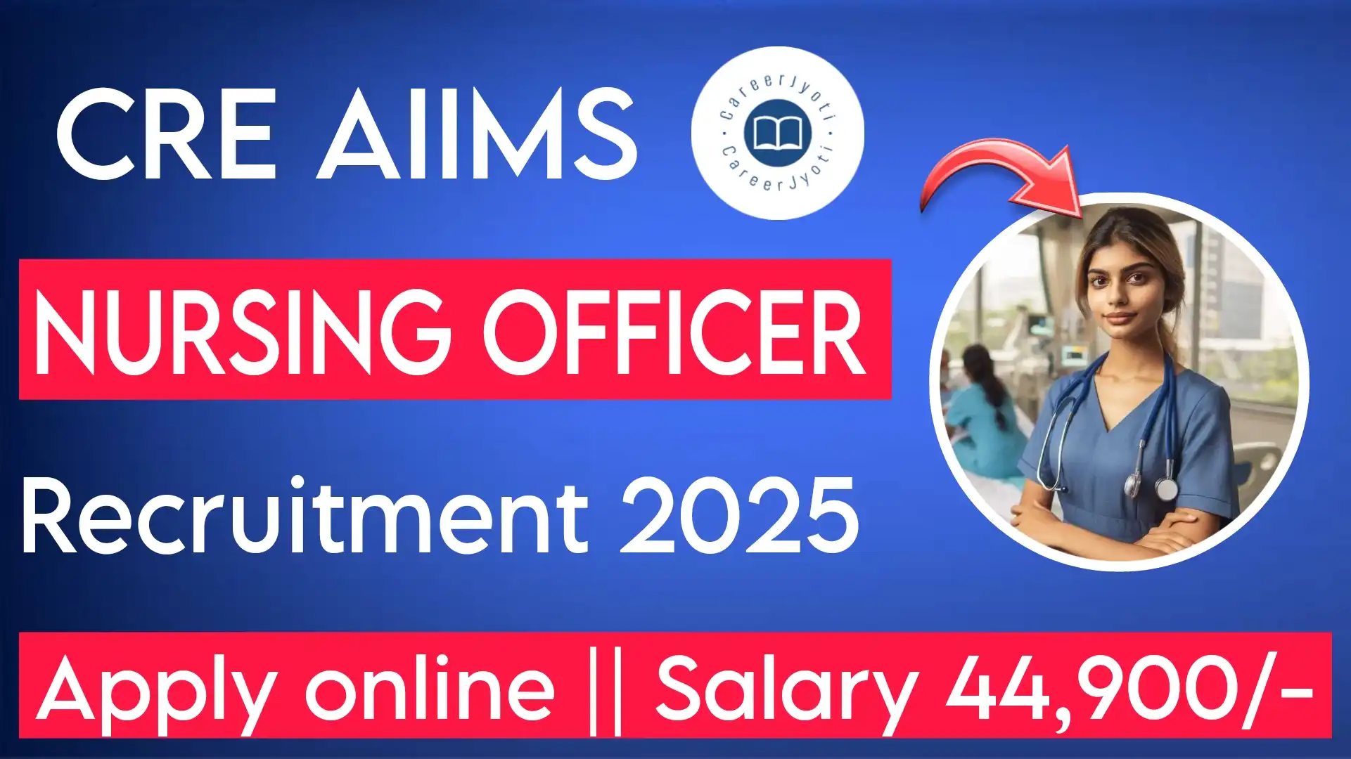 CRE AIIMS Nursing Officer Recruitment 2025: Eligibility, Vacancy, Date, Apply online