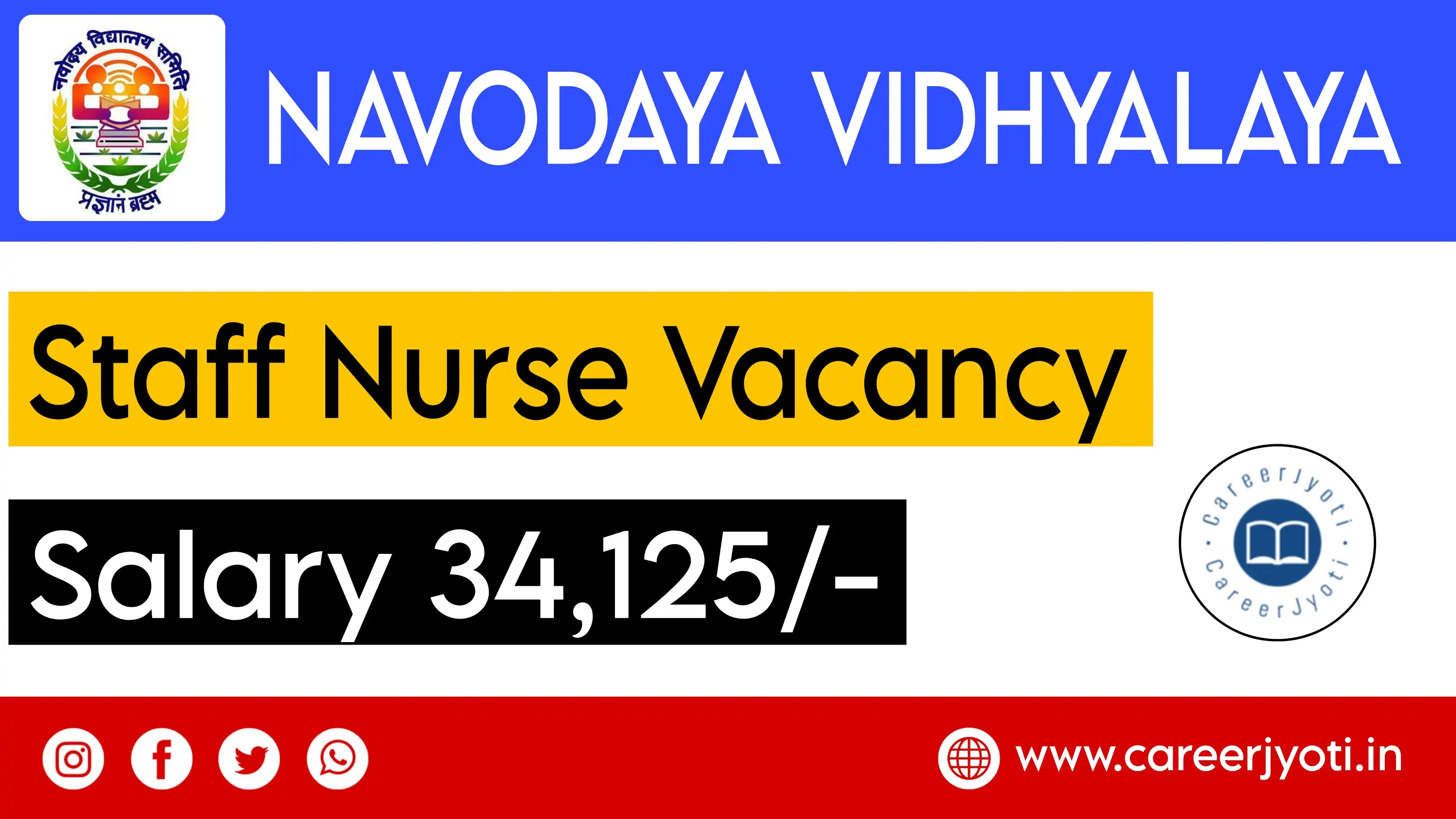 JNV Jaisalmer Staff Nurse Recruitment 2024-25 | Apply Now!
