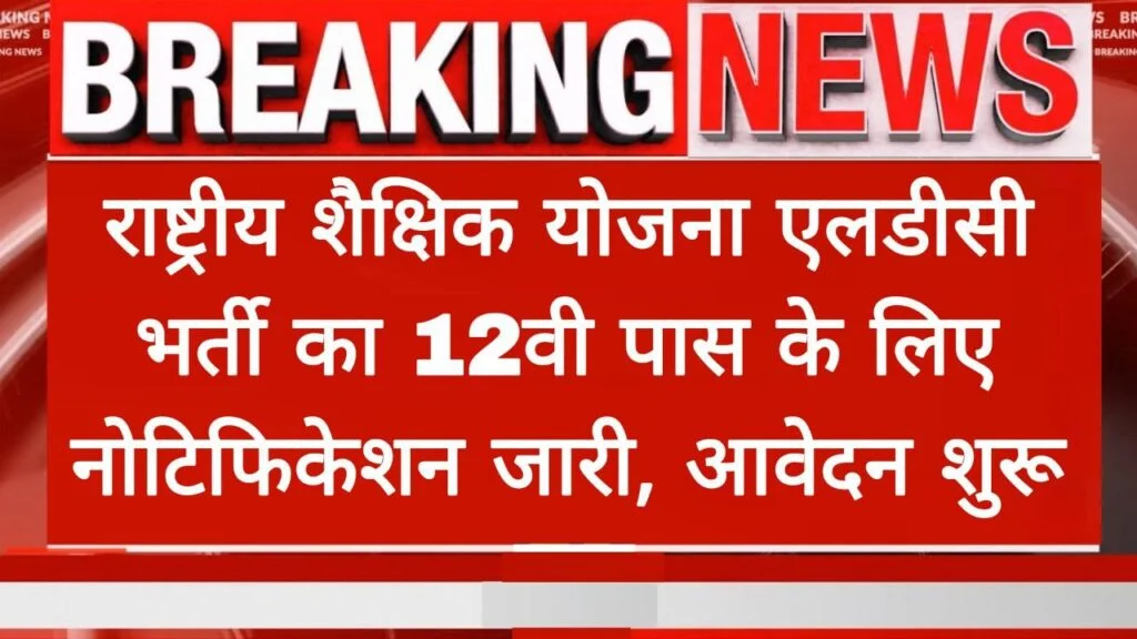 NIEPA LDC Vacancy 2025: 12वीं पास Students के लिए सुनहरा अवसर