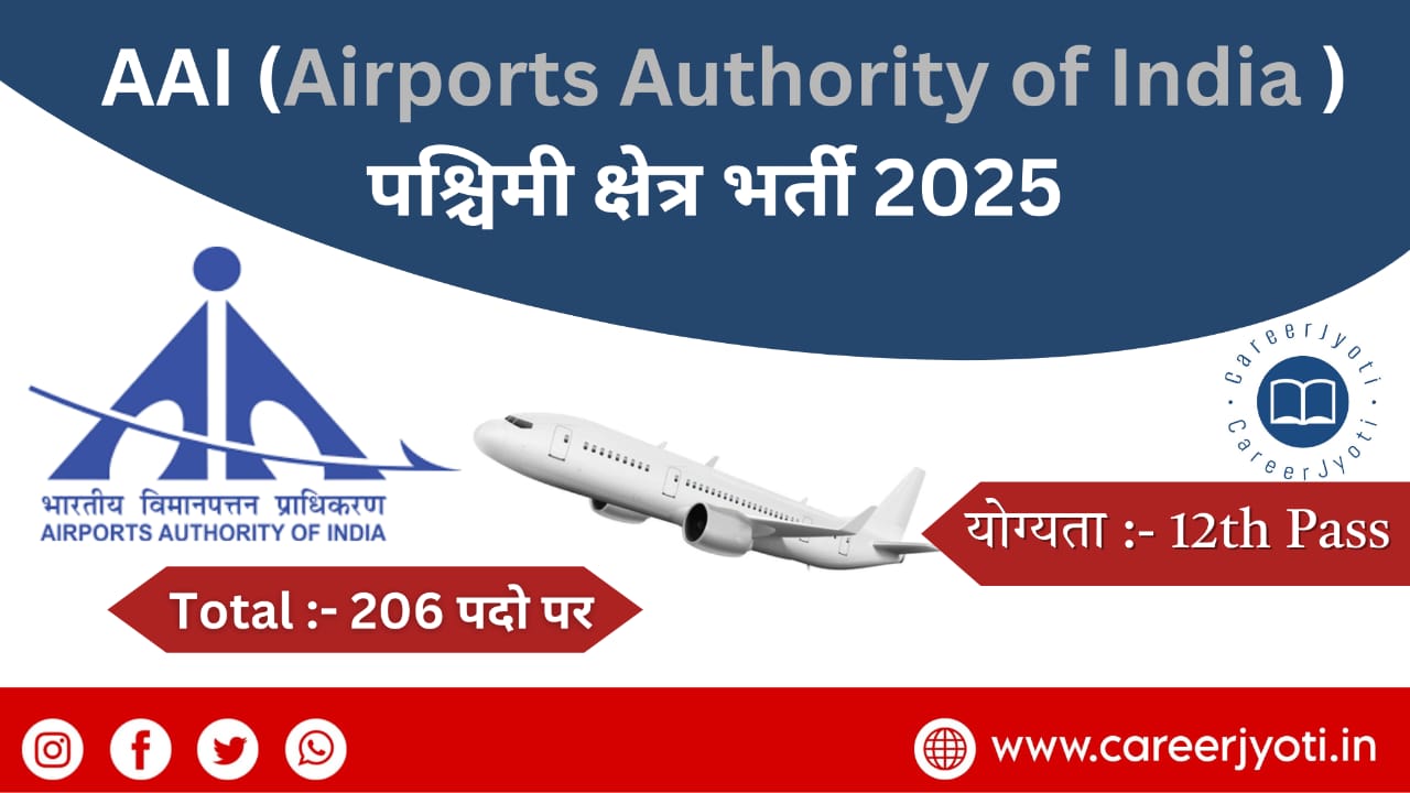 AAI Western Region Recruitment 2025 – Apply Online for 206 Non-Executive Posts