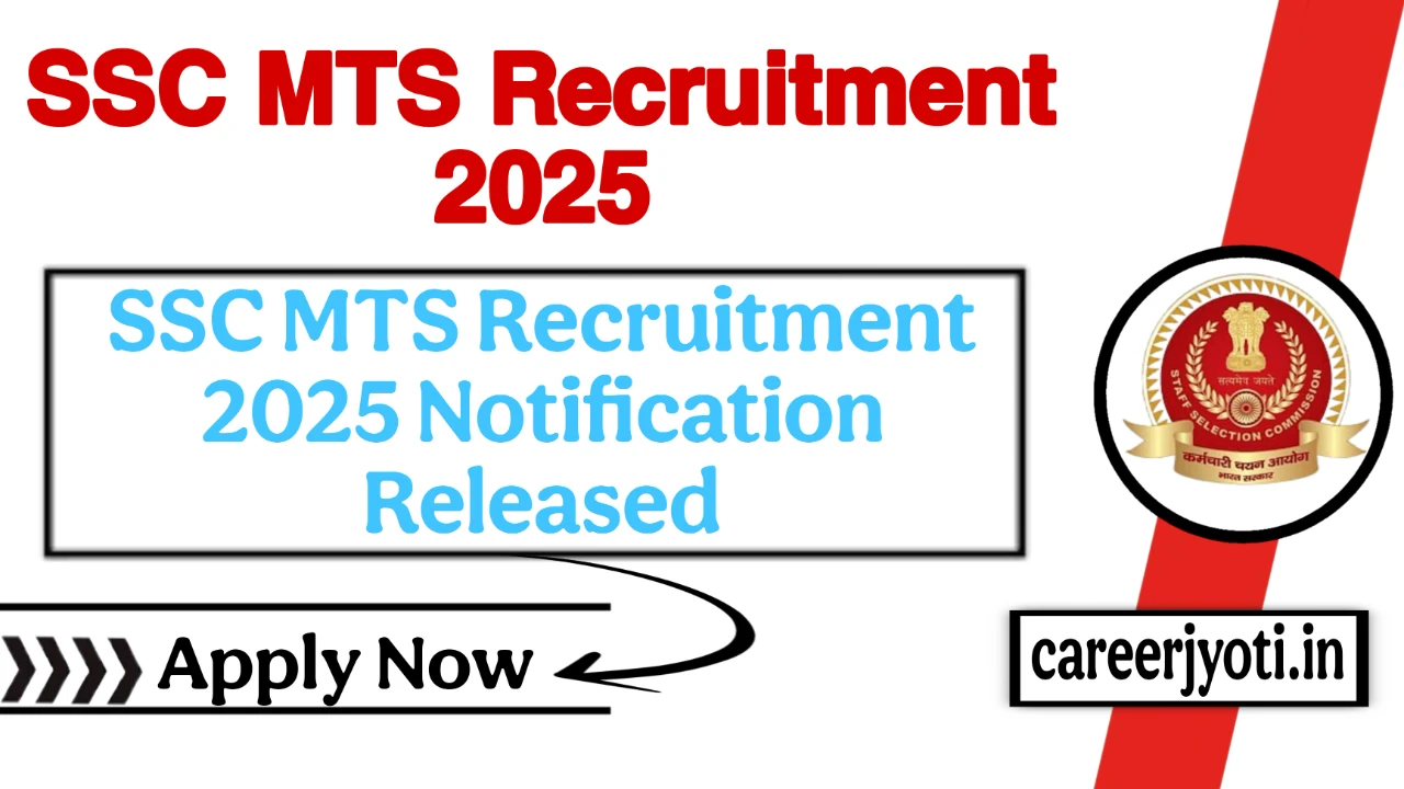 SSC MTS Recruitment 2025: एसएससी एमटीएस और हवलदार भर्ती का नोटिफिकेशन जारी